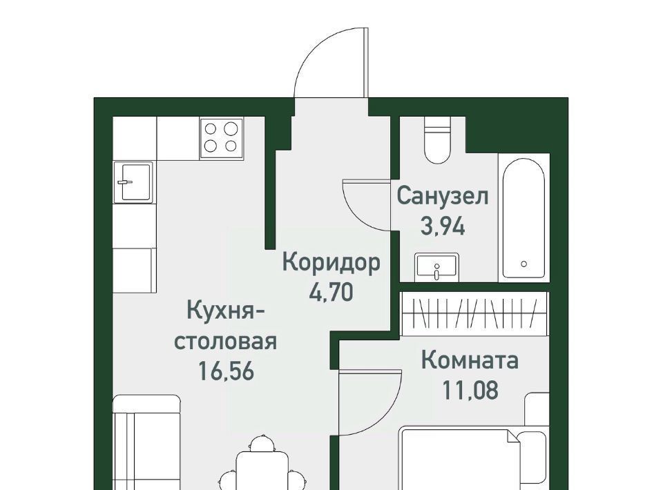 квартира р-н Сосновский п Западный р-н мкр Привилегия Кременкульское с/пос фото 1