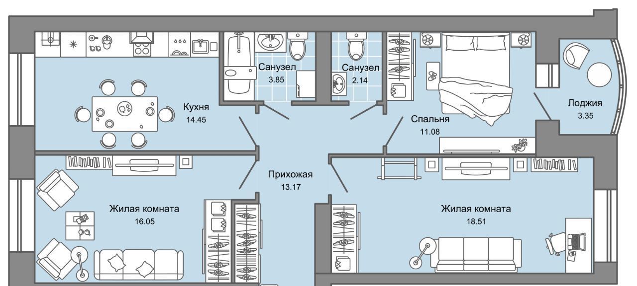 квартира г Ульяновск р-н Заволжский Новый Город ЖК «Дивный сад» 1 7-й кв-л, сад фото 1