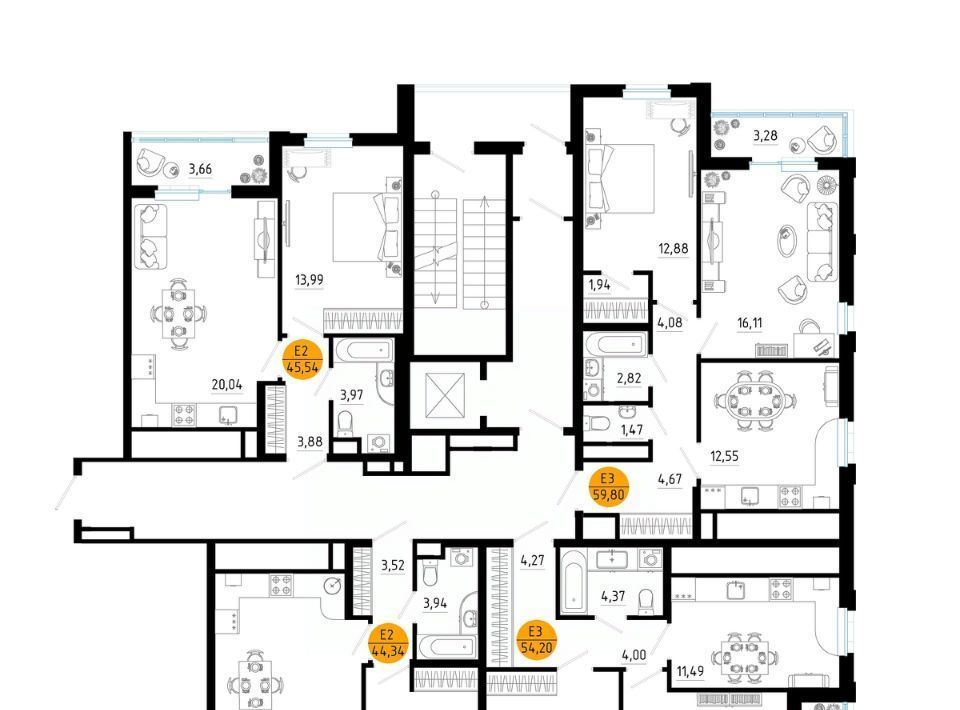 квартира г Рязань р-н Железнодорожный ш Московское 2 фото 2