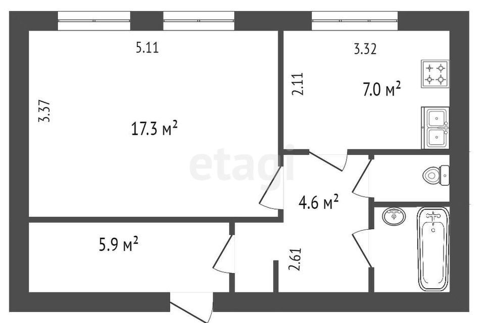 квартира г Санкт-Петербург наб Октябрьская 26к/3 Невский район фото 7