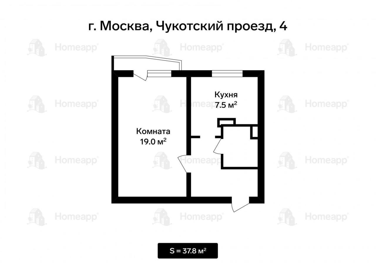 квартира г Москва метро Бабушкинская проезд Чукотский 4 фото 12