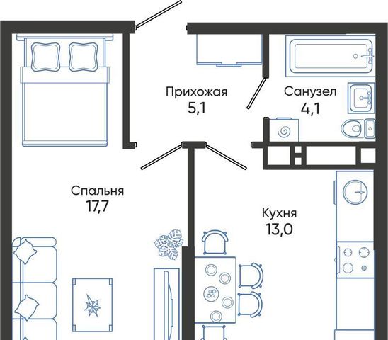 р-н Центральный ЖК Облака 2 фото