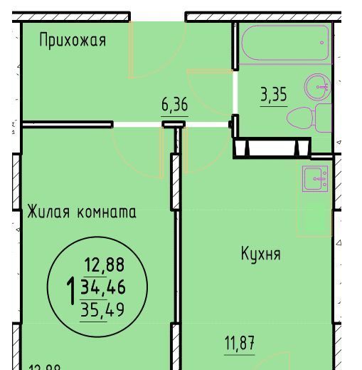 квартира г Ростов-на-Дону р-н Советский ЖК Грей фото 1