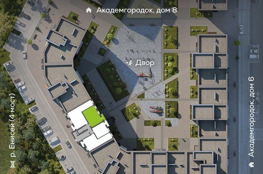 квартира г Красноярск р-н Октябрьский ул Академгородок 80 фото 3