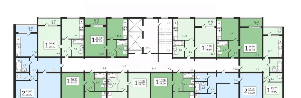 квартира г Воронеж р-н Центральный ул Загоровского 2/1 фото 13