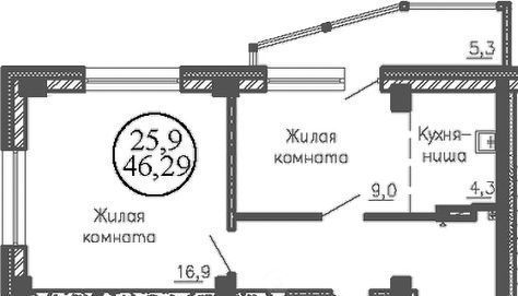 квартира г Новосибирск Золотая Нива ул Коминтерна 6/1 120с фото 1