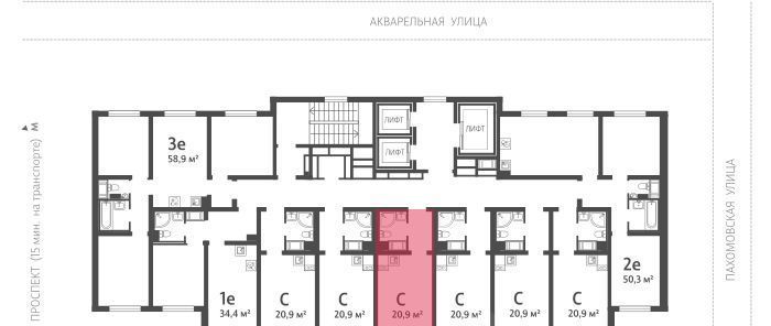 квартира г Санкт-Петербург метро Академическая ЖК «Ручьи» 149/5 фото 3