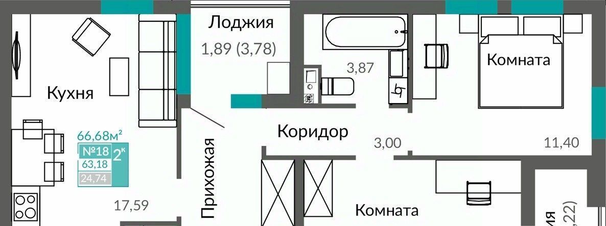 квартира г Симферополь Крымская Роза ул Александра Захарченко фото 1