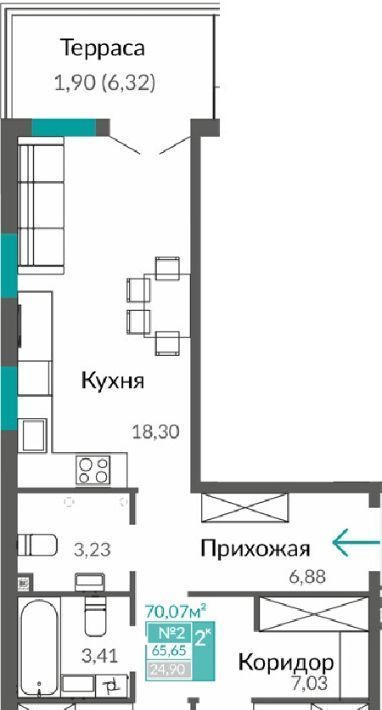 квартира г Симферополь Крымская Роза ул Александра Захарченко фото 1