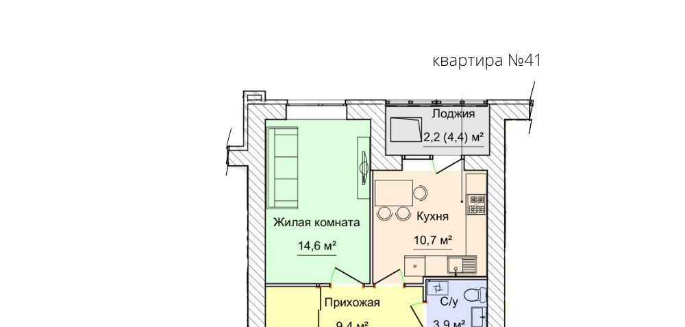 квартира г Можга ул Наговицына 45 Можгинский район фото 1