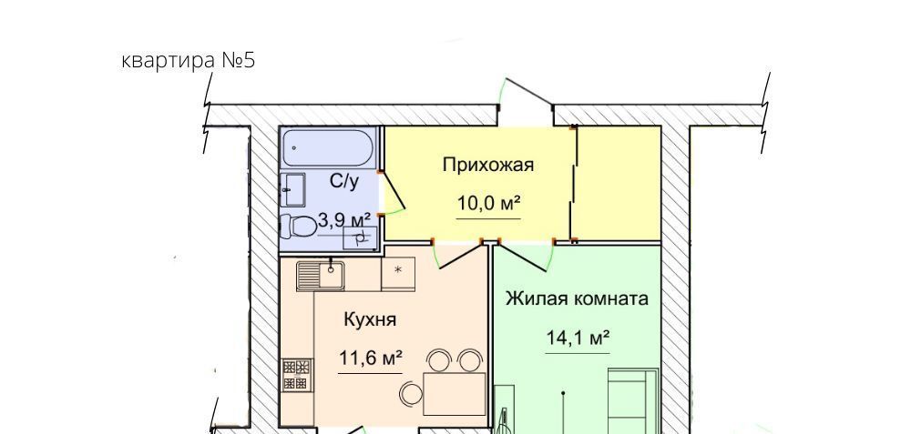 квартира г Можга ул Наговицына 45 Можгинский район фото 1