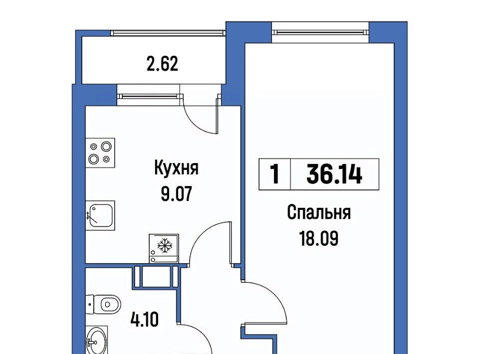 квартира р-н Всеволожский г Мурино ЖК «Урбанист» Девяткино фото 1