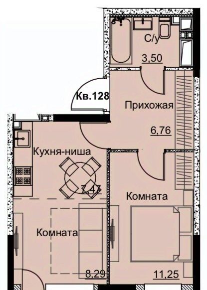 квартира г Ижевск р-н Ленинский Строитель жилрайон, 6-й мкр фото 1