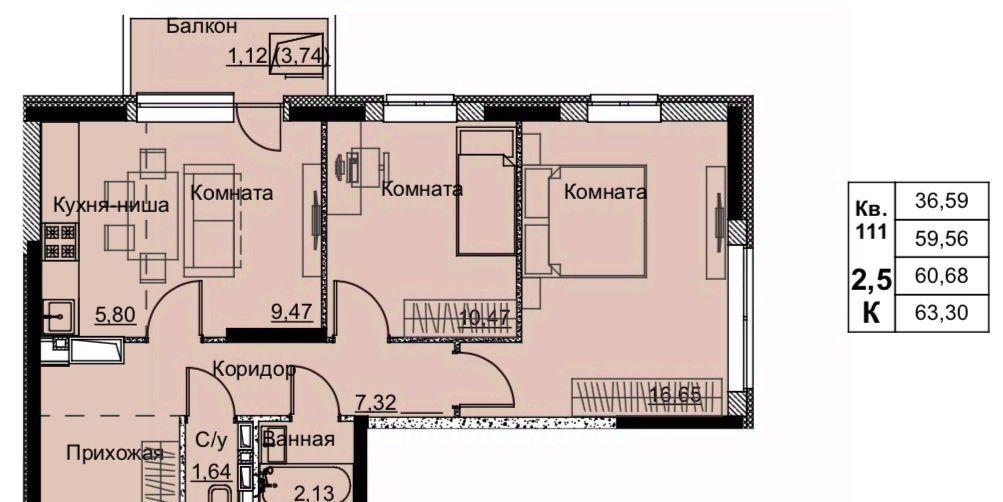 квартира г Ижевск р-н Ленинский Строитель жилрайон, 6-й мкр фото 1