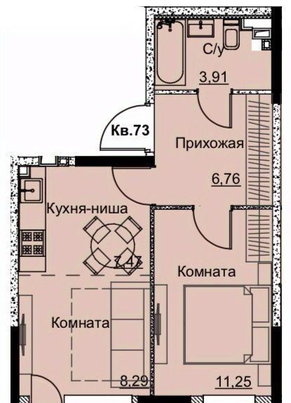 квартира г Ижевск р-н Ленинский Строитель жилрайон, 6-й мкр фото 1