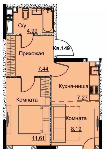 квартира г Ижевск р-н Ленинский Строитель жилрайон, 6-й мкр фото 1