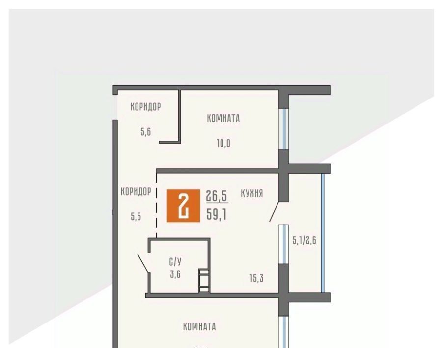квартира г Курган ул Тимофея Невежина 3к/1 фото 1
