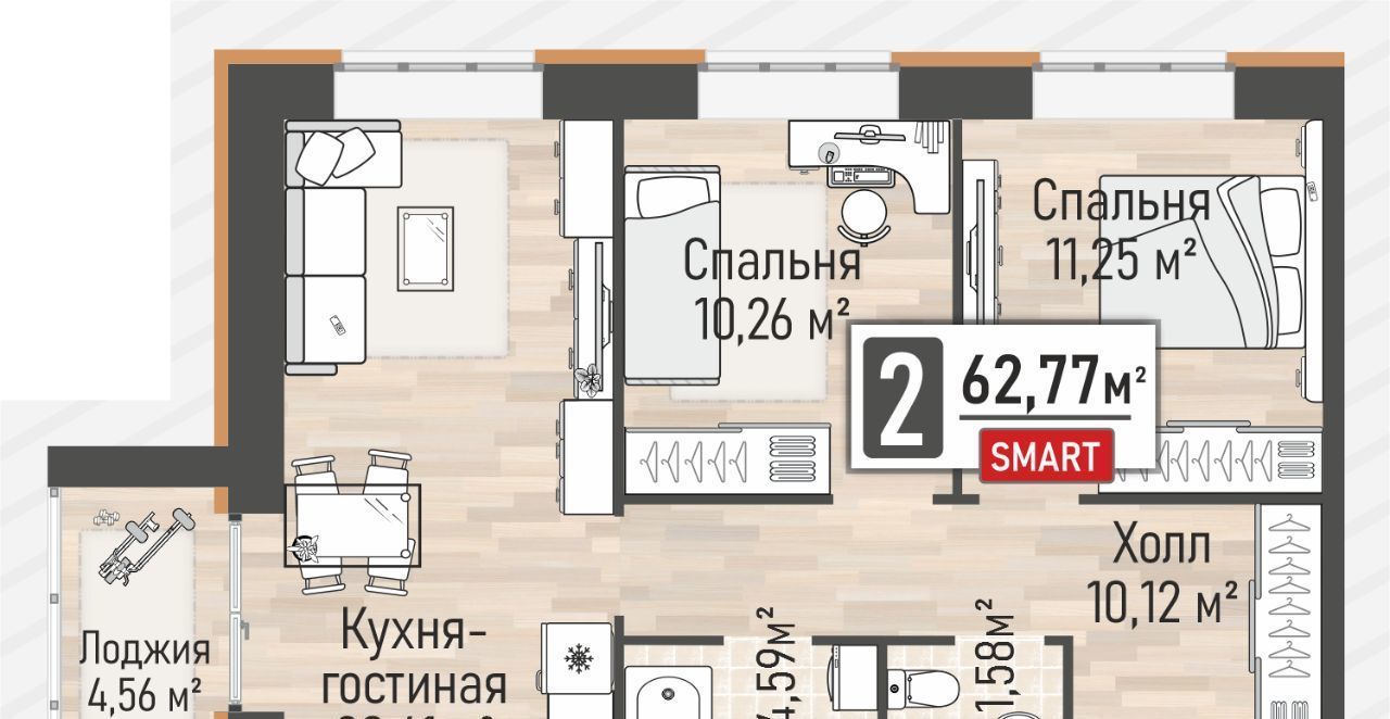 квартира р-н Рыбновский г Рыбное Жилой Мега кв-л фото 1