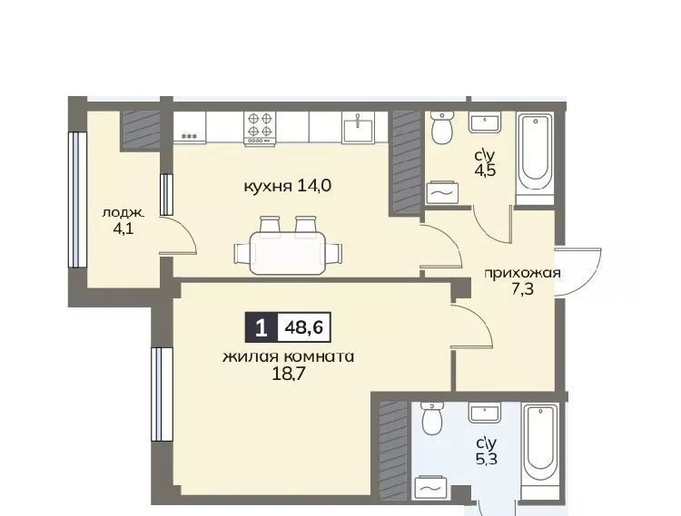 квартира г Ставрополь р-н Ленинский ул Серова 468/3 фото 1