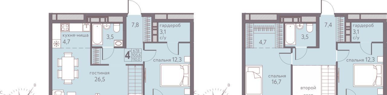 квартира г Пермь р-н Мотовилихинский ул Серебристая 7 фото 1