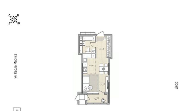 р-н Центральный ул Синельникова 4 фото