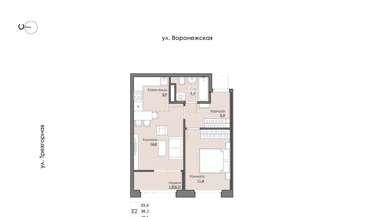 квартира г Хабаровск р-н Краснофлотский ул Воронежская 159 фото 1