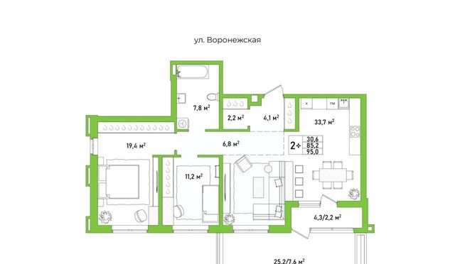 р-н Железнодорожный Большая-Вяземская кв-л фото