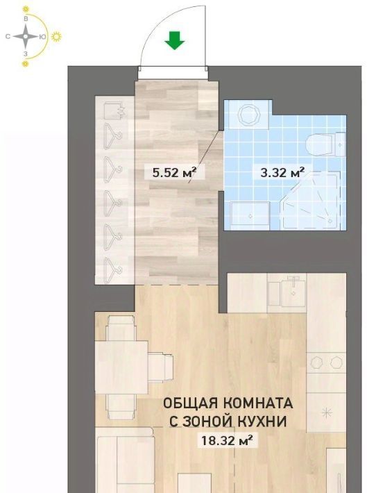 квартира г Екатеринбург п Широкая Речка ЖК Нова парк Чкаловская фото 1