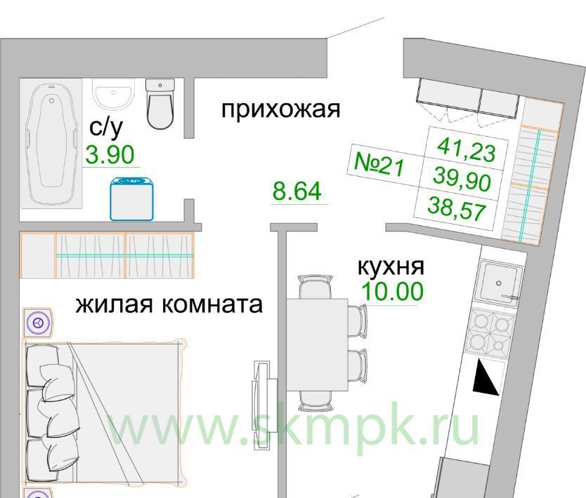 квартира р-н Зеленоградский г Зеленоградск ул Тургенева 16а фото 1