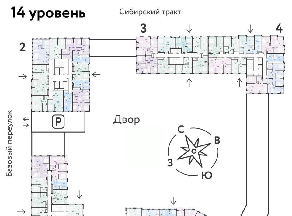 квартира г Екатеринбург Ботаническая микрорайон Сибирский ЖК «Сибирский сад» сад фото 3