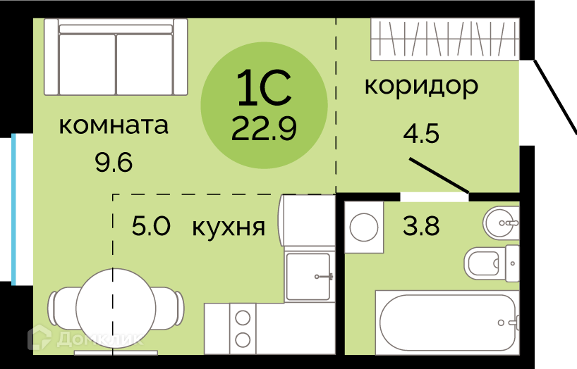 квартира г Пермь ул Яблочкова 5к/5 городской округ Пермь фото 1