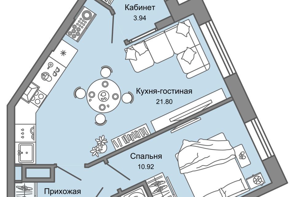 квартира г Екатеринбург ул Удельная 1/1 Екатеринбург, муниципальное образование фото 1