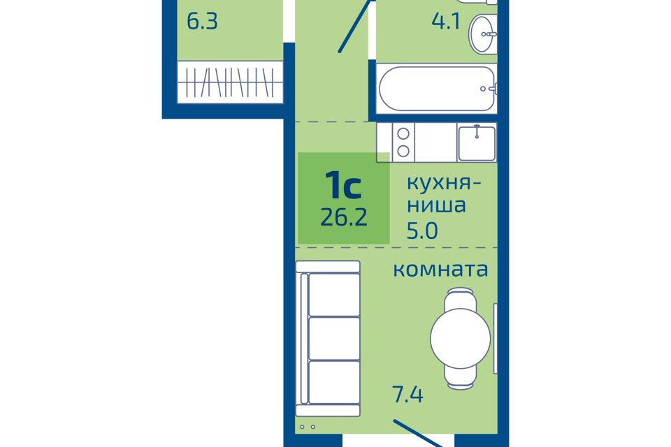 квартира г Пермь ул Целинная 59 городской округ Пермь фото 1