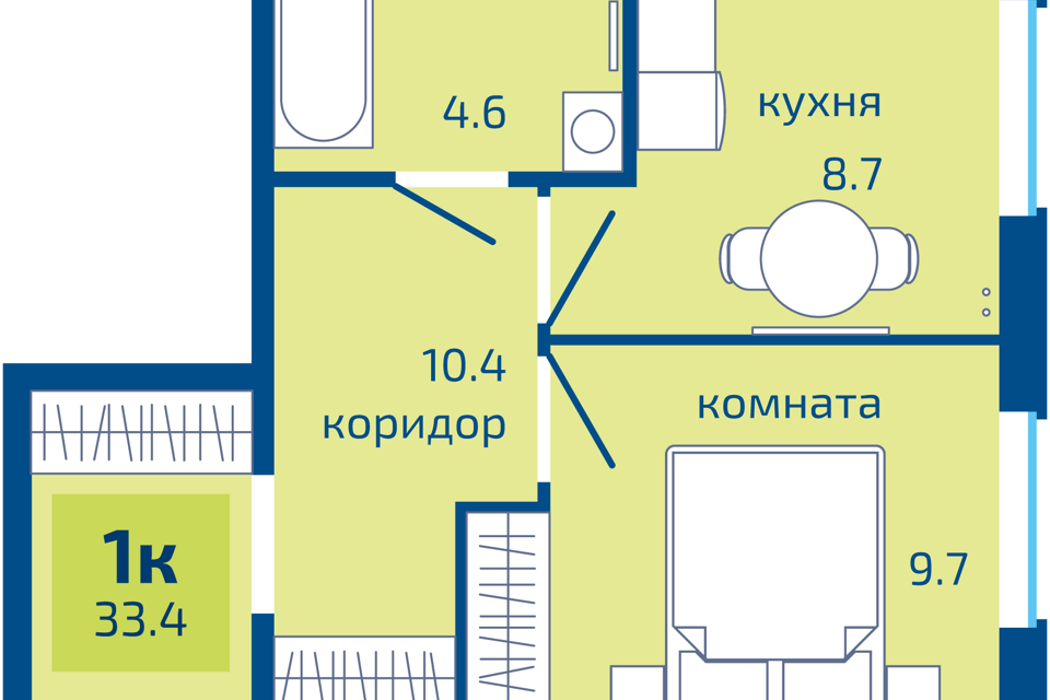 квартира г Пермь ул Целинная 59 городской округ Пермь фото 1