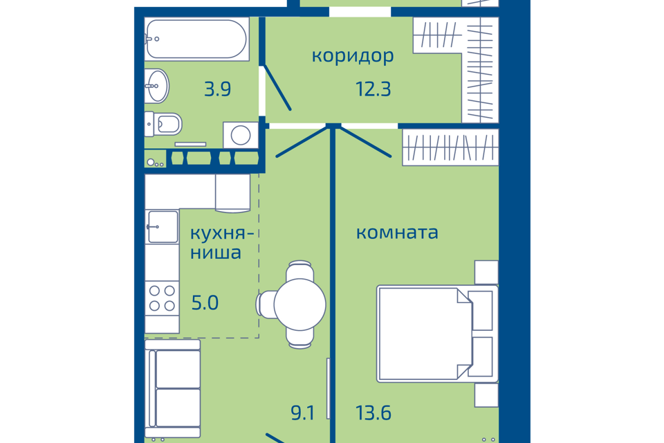 квартира г Пермь ул Целинная 59 городской округ Пермь фото 1