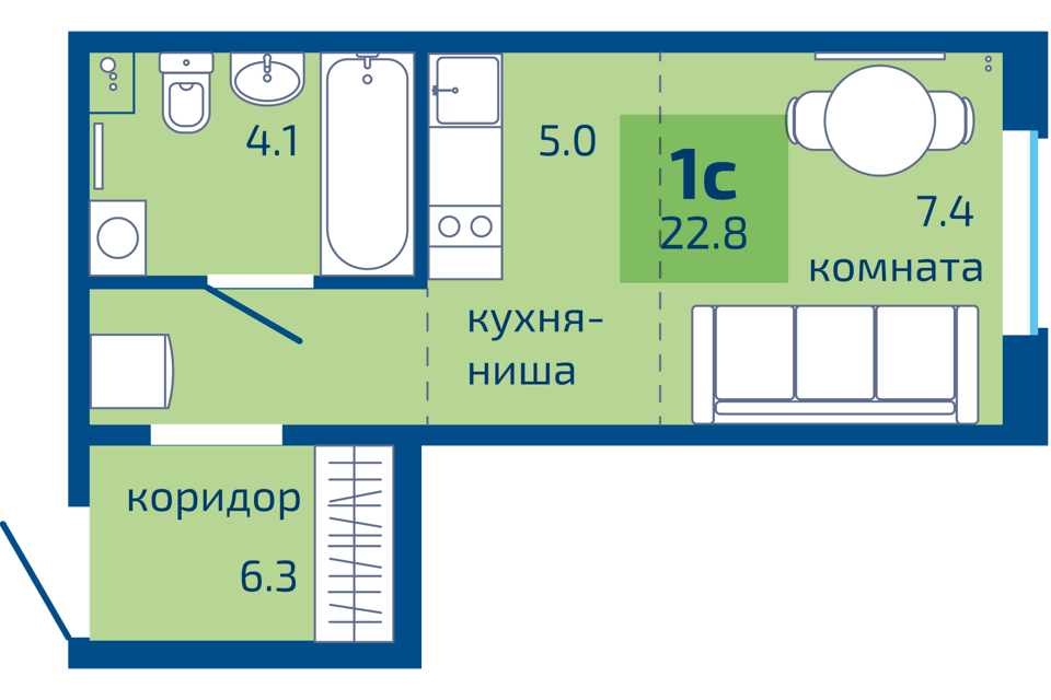 квартира г Пермь ул Целинная 59 городской округ Пермь фото 1