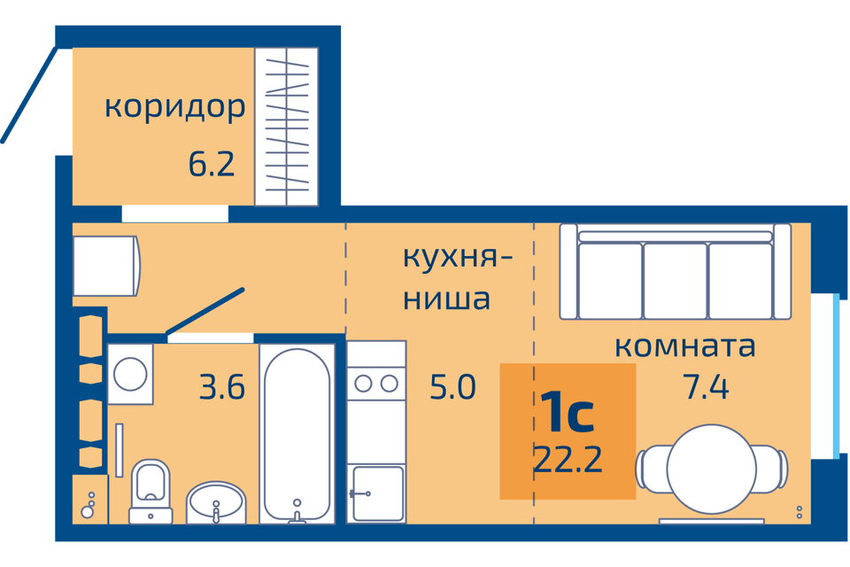 квартира г Пермь ул Целинная 59 городской округ Пермь фото 1
