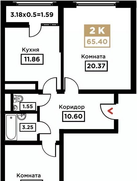 квартира г Краснодар р-н Прикубанский Школьный микрорайон ул Школьная 1 фото 1