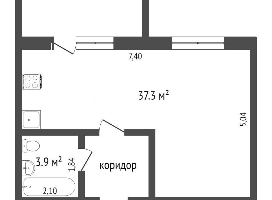 квартира г Тобольск мкр 7а 21 Тобольский район фото 10