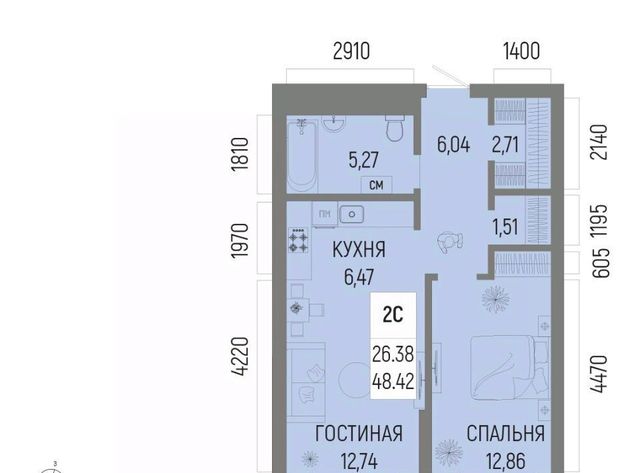 р-н Октябрьский ЖК «Новатор» Глумилино-1 мкр фото