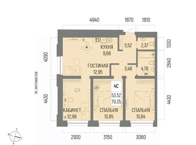 р-н Октябрьский ЖК «Новатор» Глумилино-1 мкр фото