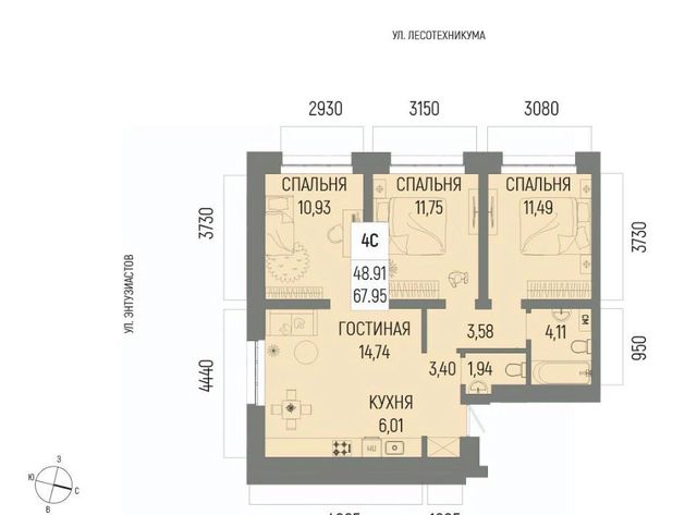 р-н Октябрьский ЖК «Новатор» Глумилино-1 мкр фото