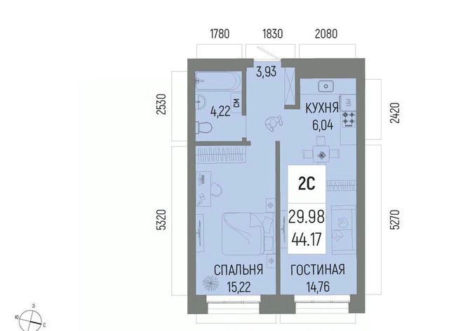 р-н Октябрьский ЖК «Новатор» Глумилино-1 мкр фото