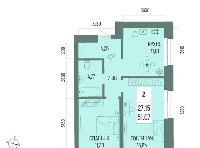 р-н Октябрьский Глумилино-1 мкр фото