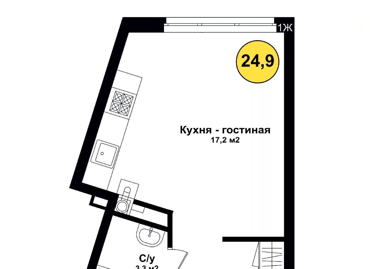 квартира г Астрахань р-н Советский ЖК «Зацаревье квартал» фото 1