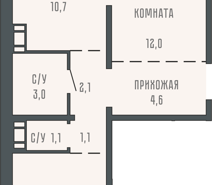 квартира г Курган ул Тимофея Невежина 1а городской округ Курган фото 1