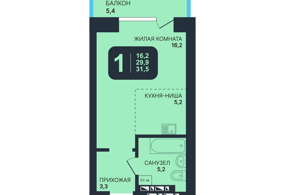 квартира г Новосибирск ул Гаранина 33/5 городской округ Новосибирск фото 1
