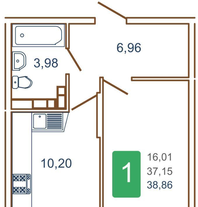 квартира г Краснодар р-н Прикубанский ул им. Кирилла Россинского 3/2к 1 фото 1
