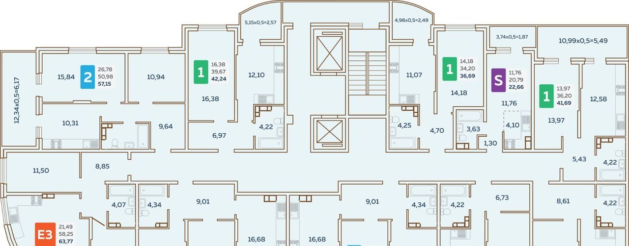 квартира г Краснодар р-н Прикубанский ул им. Кирилла Россинского 3/1к 1 фото 2