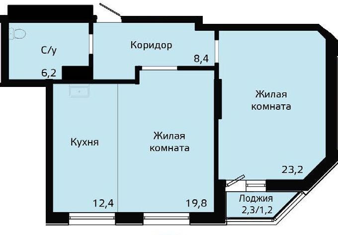 квартира г Красноярск р-н Советский ул Октябрьская 6 фото 1